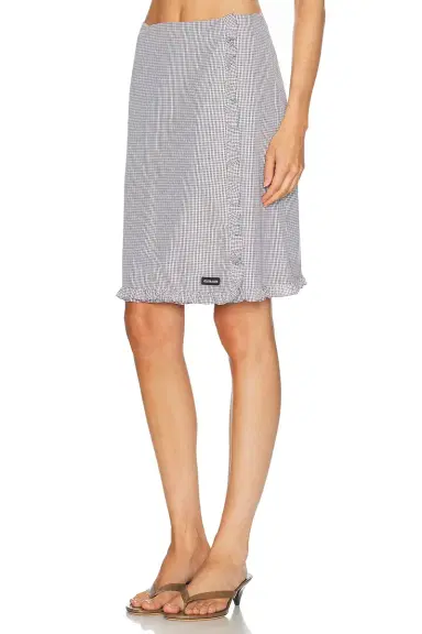 Miu Miu Check Skirt | Thumbnail 3 Miu Miu Check Skirt | Thumbnail 3