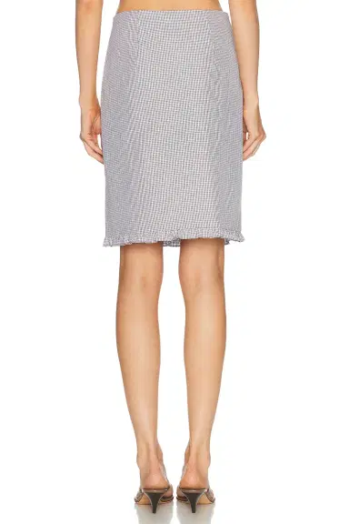 Miu Miu Check Skirt | Thumbnail 4 Miu Miu Check Skirt | Thumbnail 4