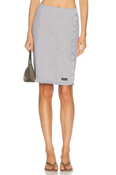 Miu Miu Check Skirt | Thumbnail 1 Miu Miu Check Skirt | Thumbnail 1