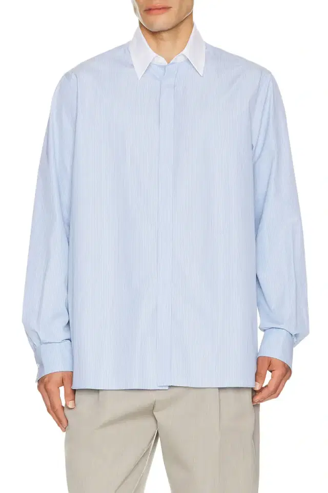Classic Fine Stripe Poplin Shirt