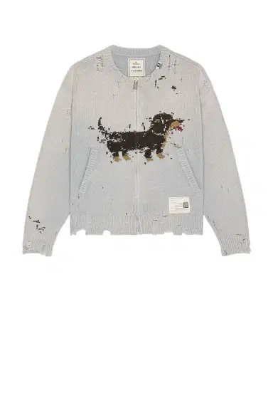 Maison MIHARA YASUHIRO Dog Jacquard Knit Cardigan | Thumbnail 4 Maison MIHARA YASUHIRO Dog Jacquard Knit Cardigan | Thumbnail 4