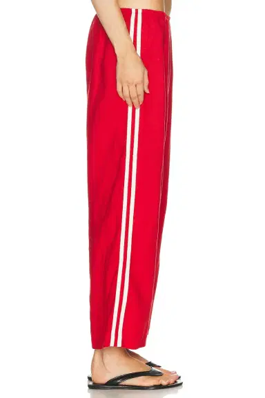 DONNI. The Linen Crop Racer Stripe Pant | Thumbnail 4 DONNI. The Linen Crop Racer Stripe Pant | Thumbnail 4