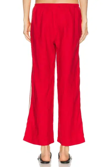 DONNI. The Linen Crop Racer Stripe Pant | Thumbnail 5 DONNI. The Linen Crop Racer Stripe Pant | Thumbnail 5