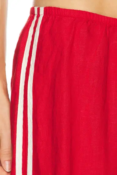 DONNI. The Linen Crop Racer Stripe Pant | Thumbnail 7 DONNI. The Linen Crop Racer Stripe Pant | Thumbnail 7
