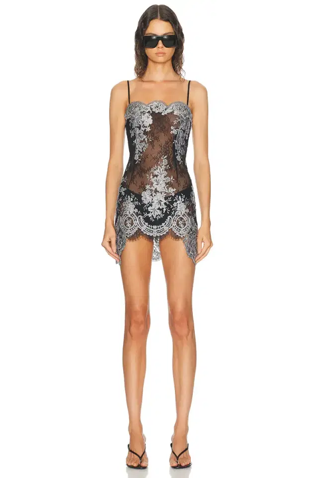 HAELO Metallic Slip Dress