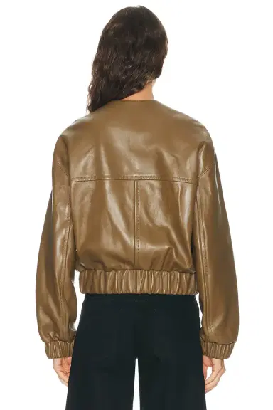 Khaite Cordan Leather Jacket | Thumbnail 3 Khaite Cordan Leather Jacket | Thumbnail 3