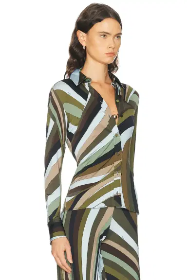 PUCCI Jersey Satin Shirt | Thumbnail 2 PUCCI Jersey Satin Shirt | Thumbnail 2