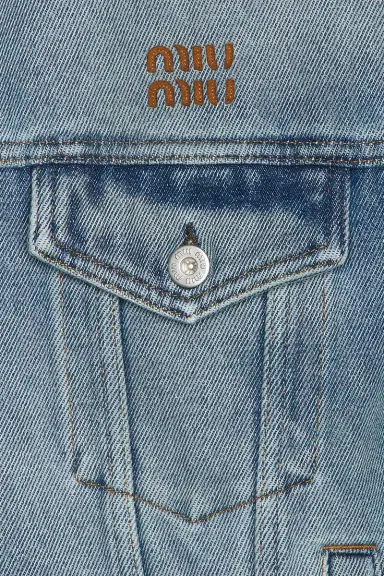 Miu Miu Denim Pelle Jacket | Thumbnail 5 Miu Miu Denim Pelle Jacket | Thumbnail 5