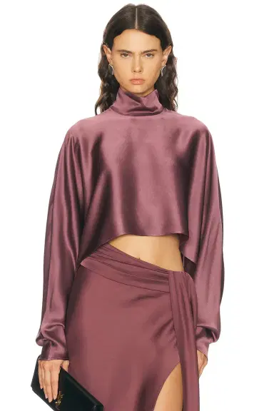 Lapointe Satin Caftan Top | Thumbnail 1 Lapointe Satin Caftan Top | Thumbnail 1
