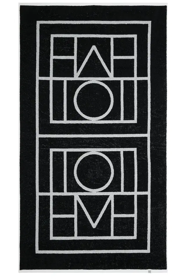 Toteme Monogram Jacquard Beach Towel