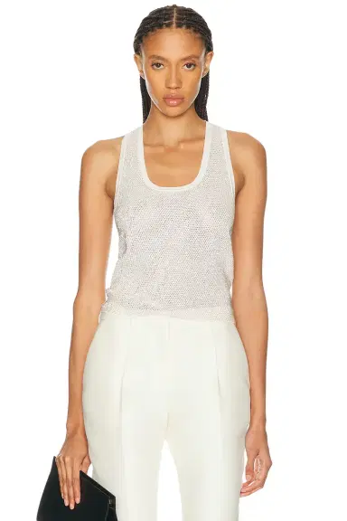 Ralph Lauren Collection Racer Back Tank Top | Thumbnail 1 Ralph Lauren Collection Racer Back Tank Top | Thumbnail 1
