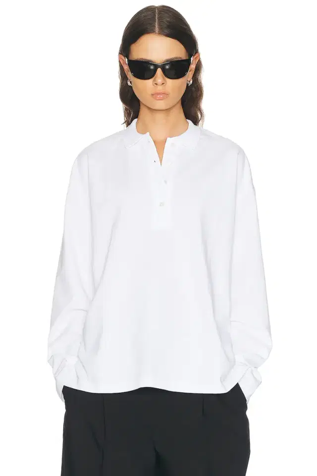 SPRWMN Long Sleeve Oversized Polo Tee