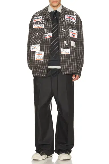 Maison MIHARA YASUHIRO Longsleeve Check Shirt With Sticker | Thumbnail 3 Maison MIHARA YASUHIRO Longsleeve Check Shirt With Sticker | Thumbnail 3