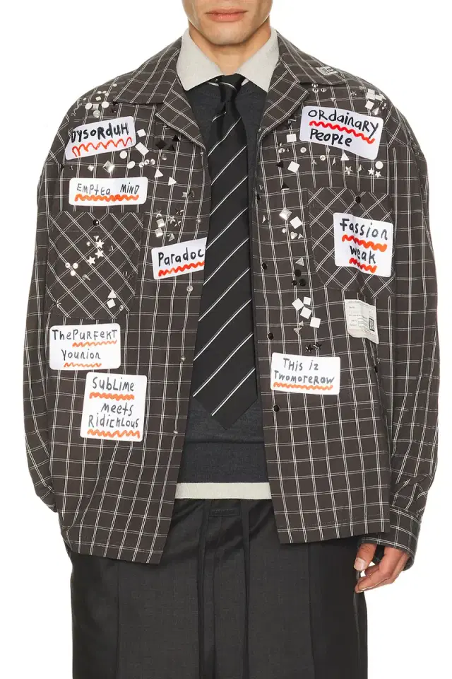 Longsleeve Check Shirt With Sticker