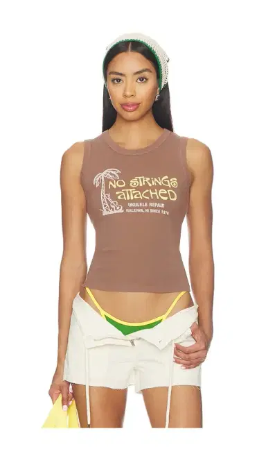 DAYDREAMER No Strings Attached Shrunken Tank Top | Thumbnail 1 DAYDREAMER No Strings Attached Shrunken Tank Top | Thumbnail 1