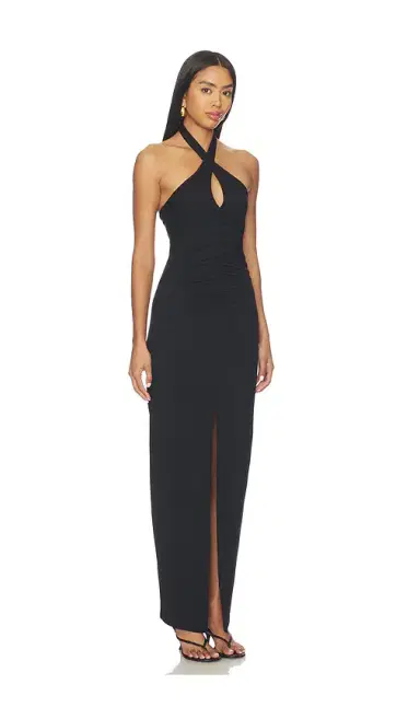 susana monaco Cross Front Gathered Front Dress | Thumbnail 2 susana monaco Cross Front Gathered Front Dress | Thumbnail 2