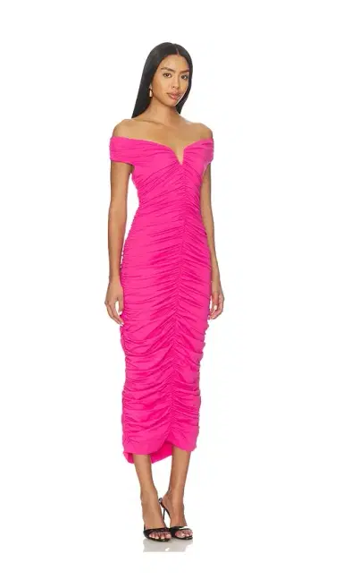 susana monaco V-wire Gathered Dress | Thumbnail 2 susana monaco V-wire Gathered Dress | Thumbnail 2
