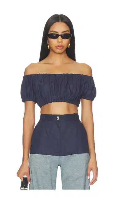 MATTHEW BRUCH Bubble Crop Top | Thumbnail 1 MATTHEW BRUCH Bubble Crop Top | Thumbnail 1