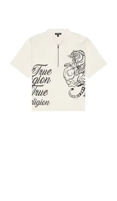 True Religion Half Zip Tiger Short Sleeve Shirt | Thumbnail 6