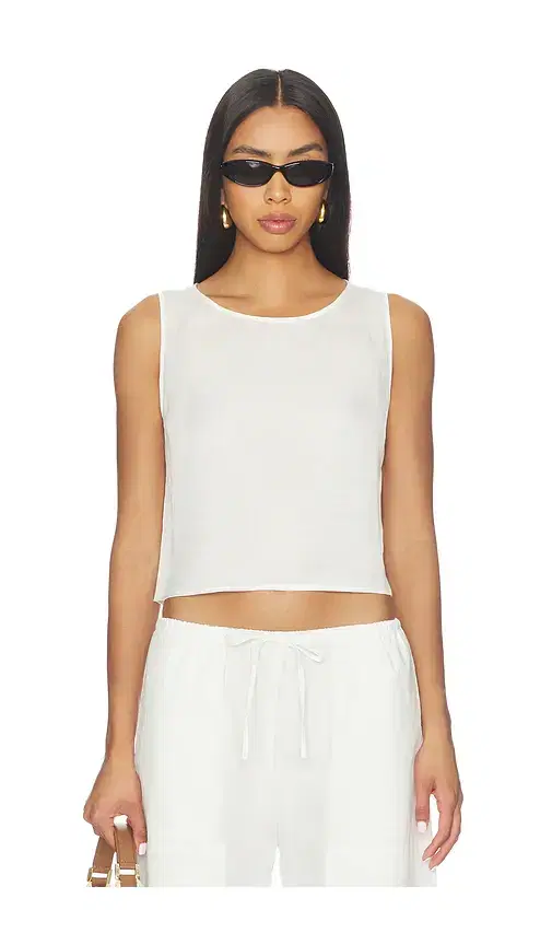 Daniel Crop Sleeveless Crew