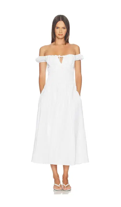 Off Shoulder Midi Dress