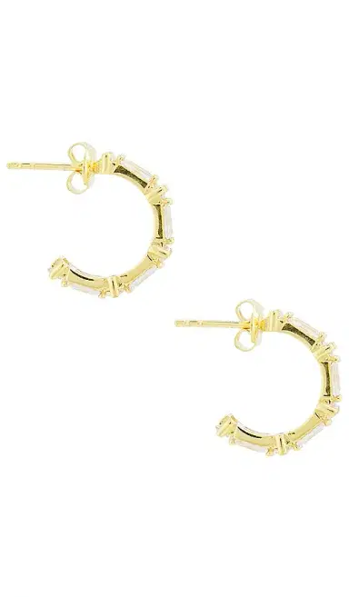 Mazin Jewels Eclat Hoops Earring | Thumbnail 2 Mazin Jewels Eclat Hoops Earring | Thumbnail 2