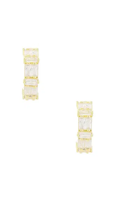 Mazin Jewels Eclat Hoops Earring | Thumbnail 3 Mazin Jewels Eclat Hoops Earring | Thumbnail 3