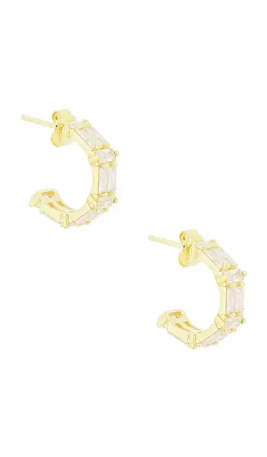 Mazin Jewels Eclat Hoops Earring | Thumbnail 1 Mazin Jewels Eclat Hoops Earring | Thumbnail 1