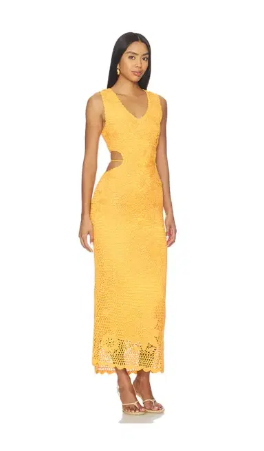 Simkhai Lyla Crochet Midi Dress | Thumbnail 2 Simkhai Lyla Crochet Midi Dress | Thumbnail 2