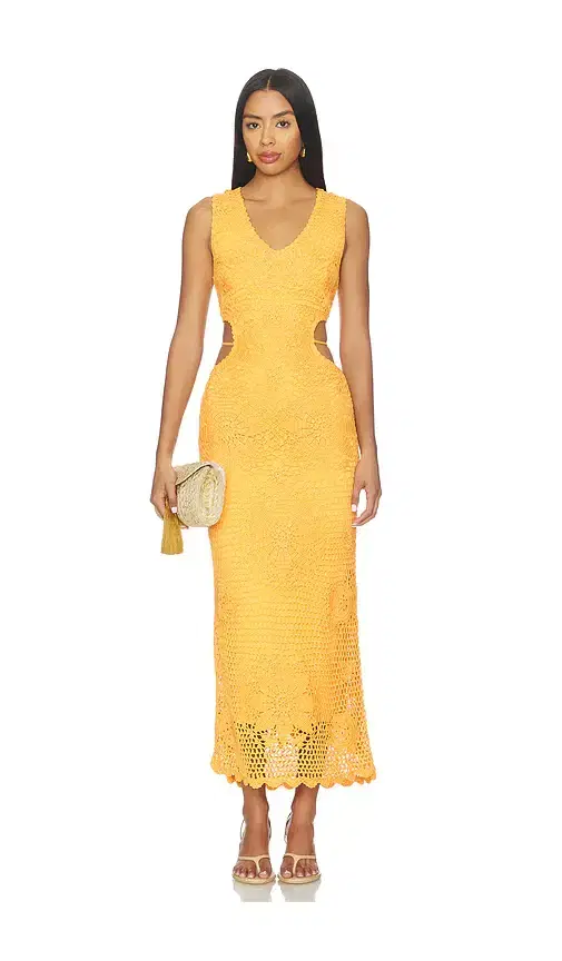 Lyla Crochet Midi Dress