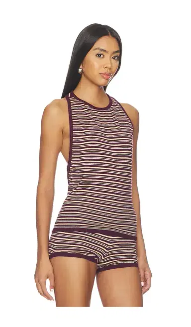 EB Denim Romy Knit Racer Tank Top | Thumbnail 2 EB Denim Romy Knit Racer Tank Top | Thumbnail 2