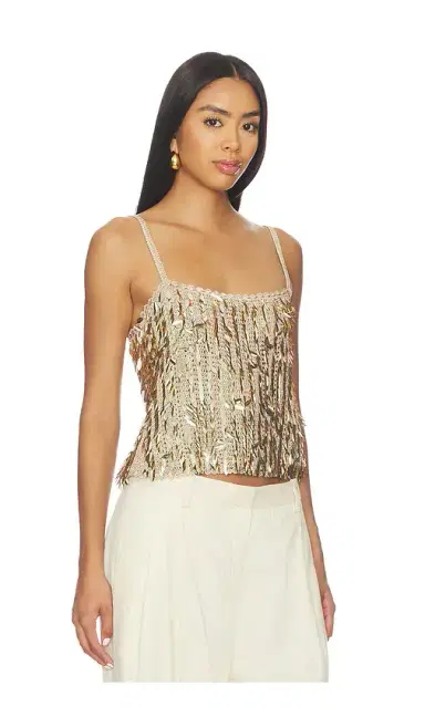 Alice + Olivia Alice + Olivia Nicolette Allover Sequin Tank | Thumbnail 2 Alice + Olivia Alice + Olivia Nicolette Allover Sequin Tank | Thumbnail 2