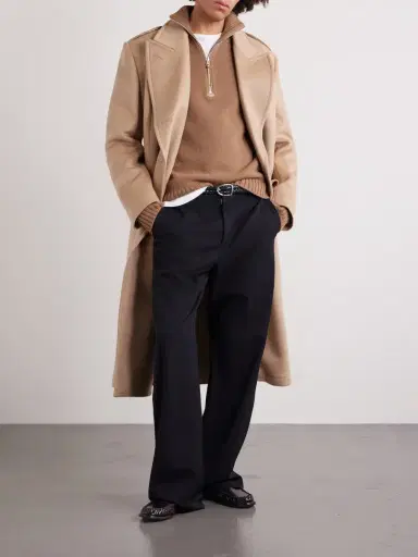 Tom Ford Wool and Cashmere-Blend Half-Zip Sweater - Men | Thumbnail 2 Tom Ford Wool and Cashmere-Blend Half-Zip Sweater - Men | Thumbnail 2