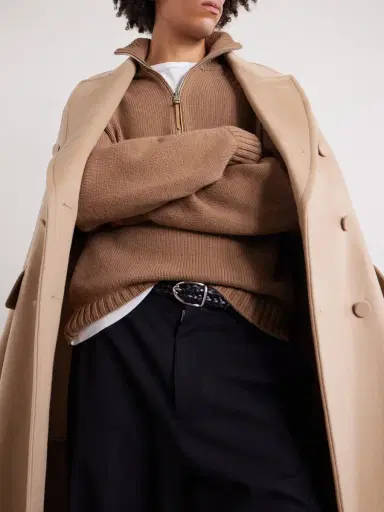 Tom Ford Wool and Cashmere-Blend Half-Zip Sweater - Men | Thumbnail 5 Tom Ford Wool and Cashmere-Blend Half-Zip Sweater - Men | Thumbnail 5