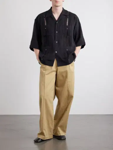 KAPITAL Boogie Day Straight-Leg Panelled Cotton-Twill Trousers - Men | Thumbnail 2 KAPITAL Boogie Day Straight-Leg Panelled Cotton-Twill Trousers - Men | Thumbnail 2