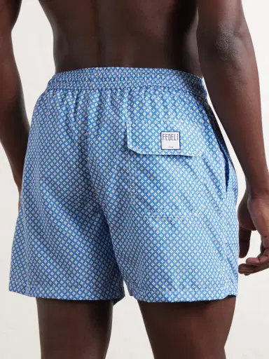 FEDELI Madeira Straight-Leg Mid-Length Printed Swim Shorts - Men | Thumbnail 3 FEDELI Madeira Straight-Leg Mid-Length Printed Swim Shorts - Men | Thumbnail 3