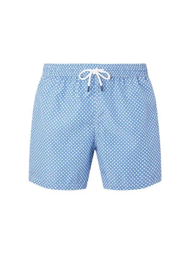 Madeira Straight-Leg Mid-Length Printed Swim Shorts - Men