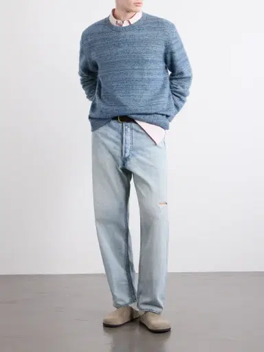 The Elder Statesman Nimbus Striped Cashmere and Silk-Blend Sweater - Men | Thumbnail 2