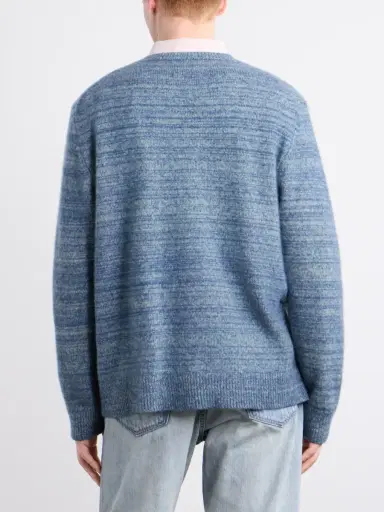 The Elder Statesman Nimbus Striped Cashmere and Silk-Blend Sweater - Men | Thumbnail 4