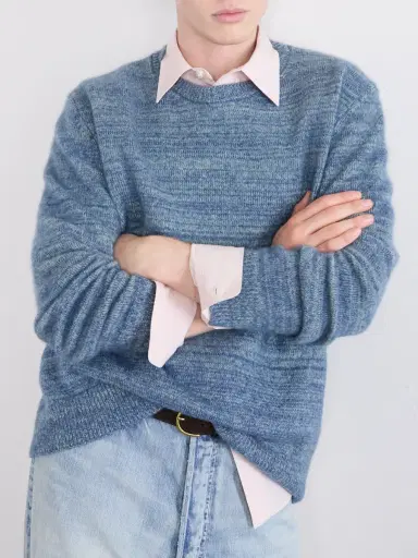 The Elder Statesman Nimbus Striped Cashmere and Silk-Blend Sweater - Men | Thumbnail 5