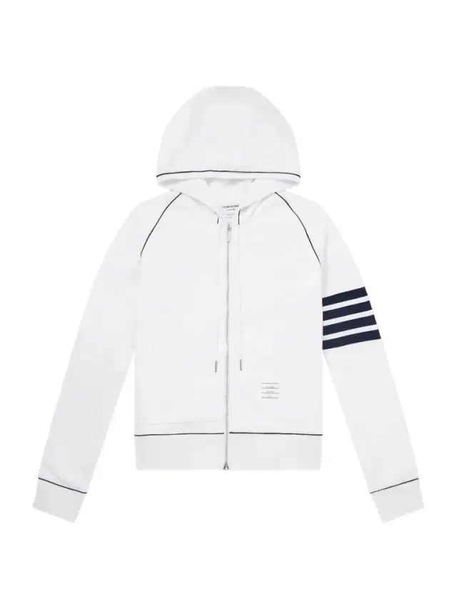 Thom Browne Striped Cotton-Jersey Zip-Up Hoodie - Men