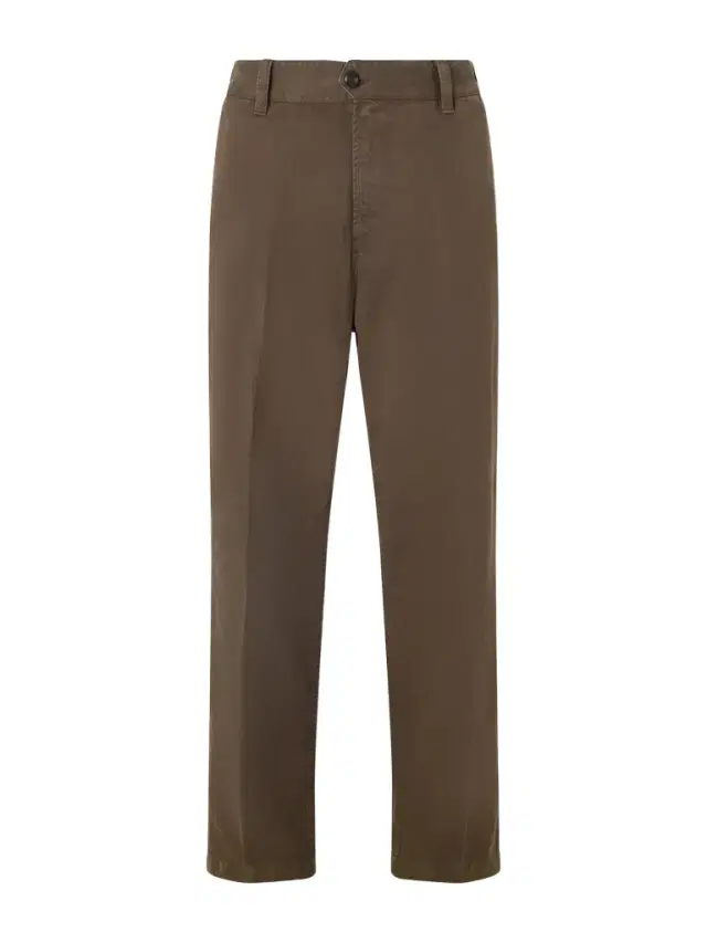 Straight-Leg Peached Cotton-Twill Trousers - Men