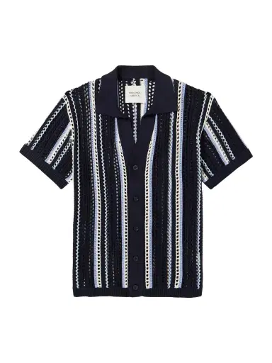 Frescobol Carioca Pinto Crocheted Cotton Shirt - Men | Thumbnail 1 Frescobol Carioca Pinto Crocheted Cotton Shirt - Men | Thumbnail 1