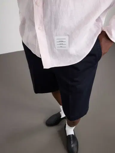 Thom Browne Button-Down Collar Garment-Dyed Linen Shirt - Men | Thumbnail 5