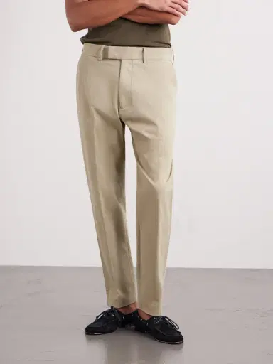 Tom Ford Tapered Cotton-Blend Twill Trousers - Men | Thumbnail 3 Tom Ford Tapered Cotton-Blend Twill Trousers - Men | Thumbnail 3