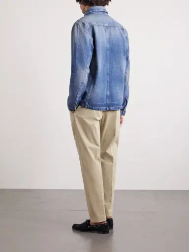 Tom Ford Tapered Cotton-Blend Twill Trousers - Men | Thumbnail 4 Tom Ford Tapered Cotton-Blend Twill Trousers - Men | Thumbnail 4
