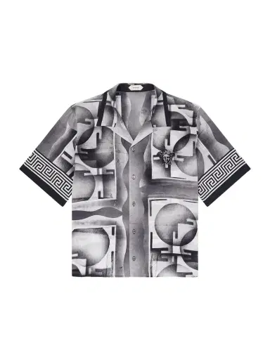 Versace Camp-Collar Printed Silk-Crepe De Chine Shirt - Men | Thumbnail 1
