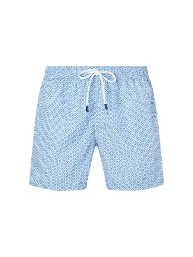 Madeira Printed Straight-Leg Swim Shorts - Men