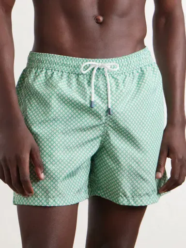 FEDELI Madeira Straight-Leg Mid-Length Printed Swim Shorts - Men | Thumbnail 2