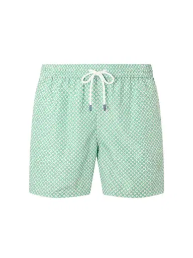 FEDELI Madeira Straight-Leg Mid-Length Printed Swim Shorts - Men | Thumbnail 1